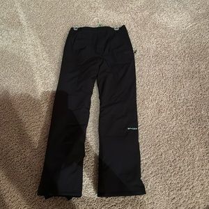 Black spyder boys skii pants